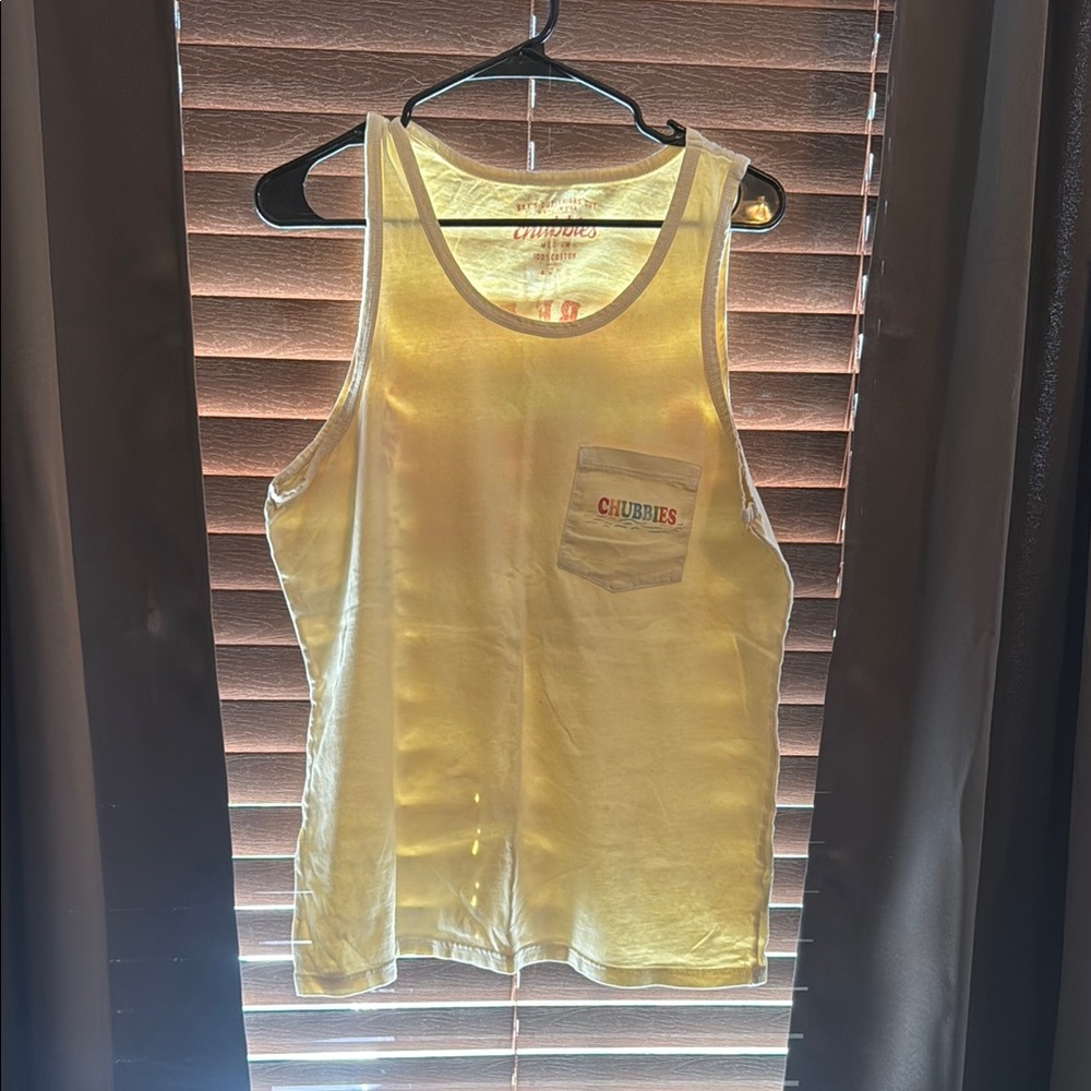 Chubbies Yellow Tank Top